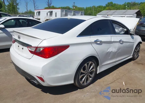 2014 Hyundai Sonata Se z USA, uszkodzony, nr VIN 5NPEC4AC1EH849402